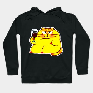 Funny Drunk Cat Hoodie